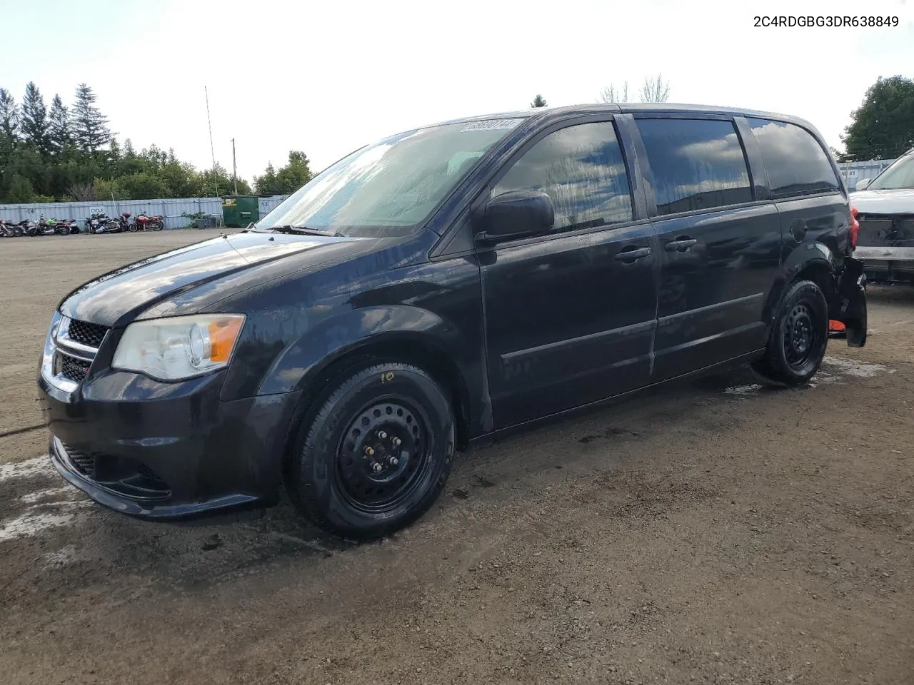 2C4RDGBG3DR638849 2013 Dodge Grand Caravan Se