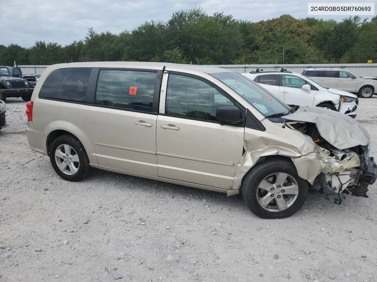 2013 Dodge Grand Caravan Se VIN: 2C4RDGBG5DR760693 Lot: 69622294