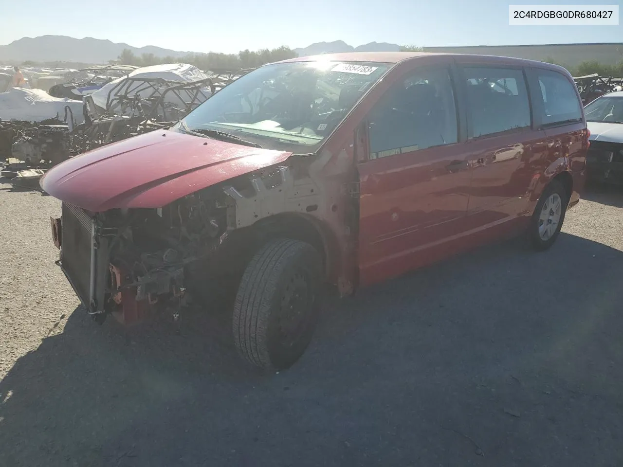 2013 Dodge Grand Caravan Se VIN: 2C4RDGBG0DR680427 Lot: 69854783