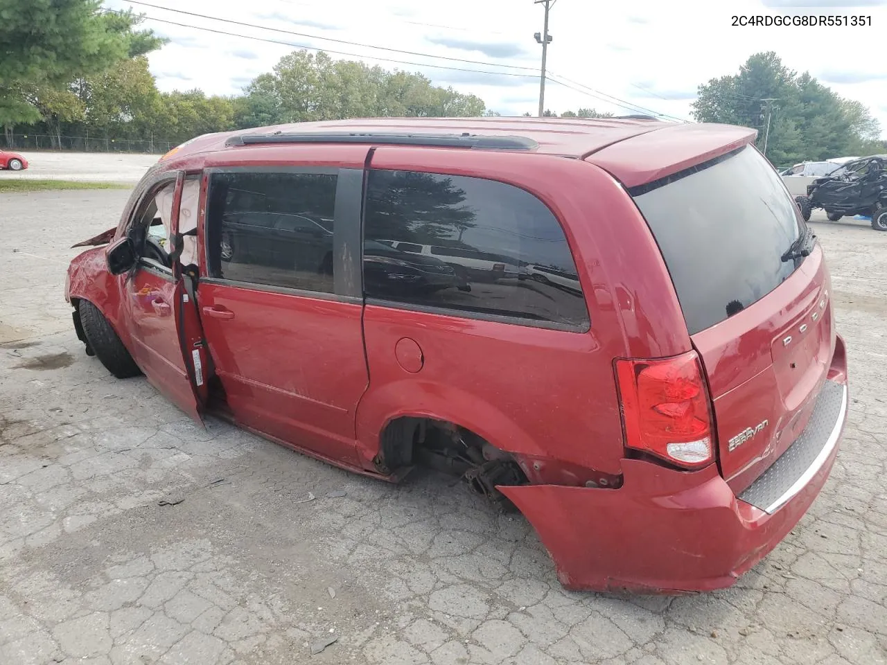 2C4RDGCG8DR551351 2013 Dodge Grand Caravan Sxt