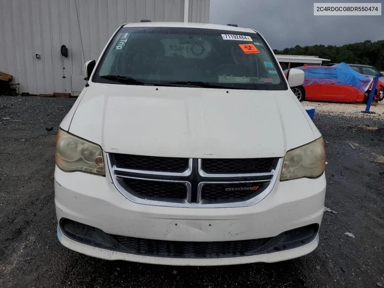 2013 Dodge Grand Caravan Sxt VIN: 2C4RDGCG8DR550474 Lot: 71192484