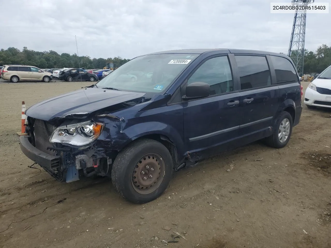 2013 Dodge Grand Caravan Se VIN: 2C4RDGBG2DR615403 Lot: 71208084