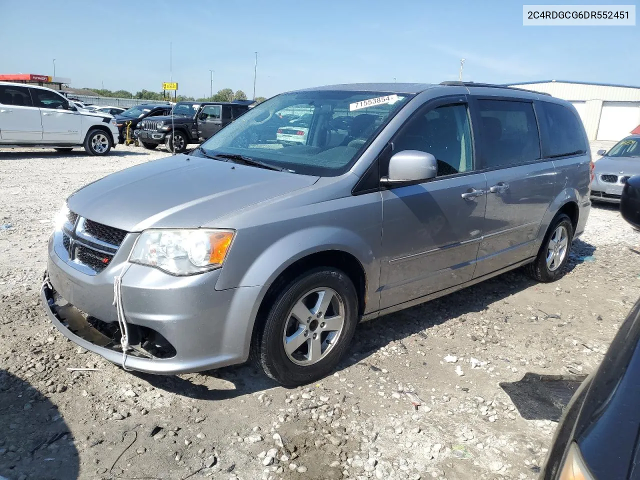 2013 Dodge Grand Caravan Sxt VIN: 2C4RDGCG6DR552451 Lot: 71553854