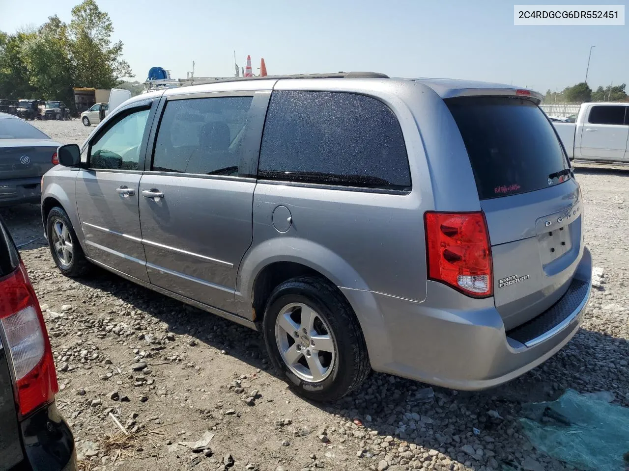 2013 Dodge Grand Caravan Sxt VIN: 2C4RDGCG6DR552451 Lot: 71553854