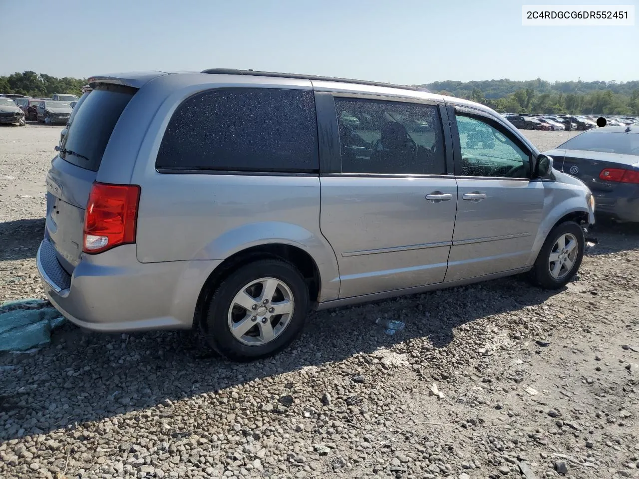 2013 Dodge Grand Caravan Sxt VIN: 2C4RDGCG6DR552451 Lot: 71553854