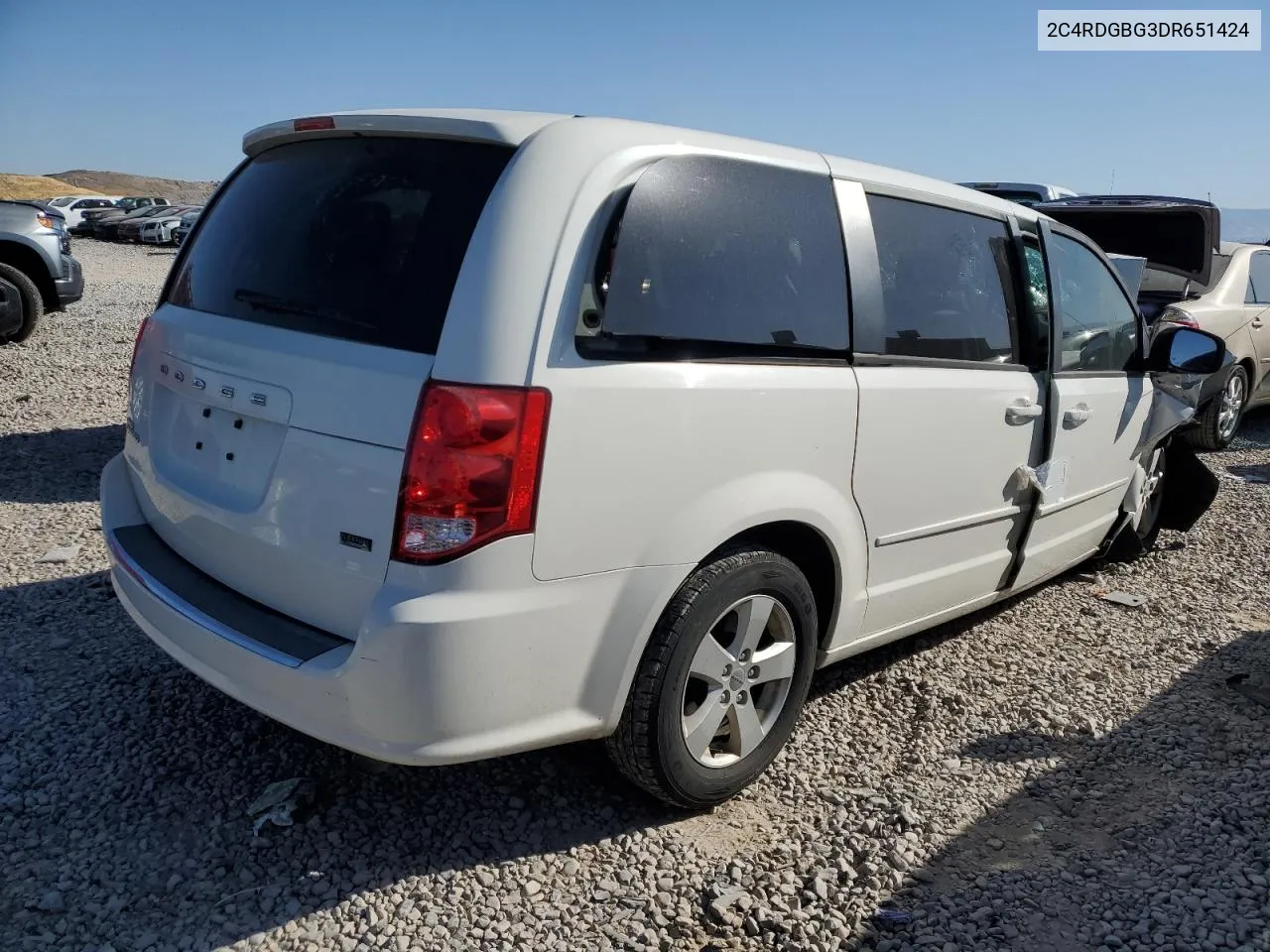 2013 Dodge Grand Caravan Se VIN: 2C4RDGBG3DR651424 Lot: 71592214