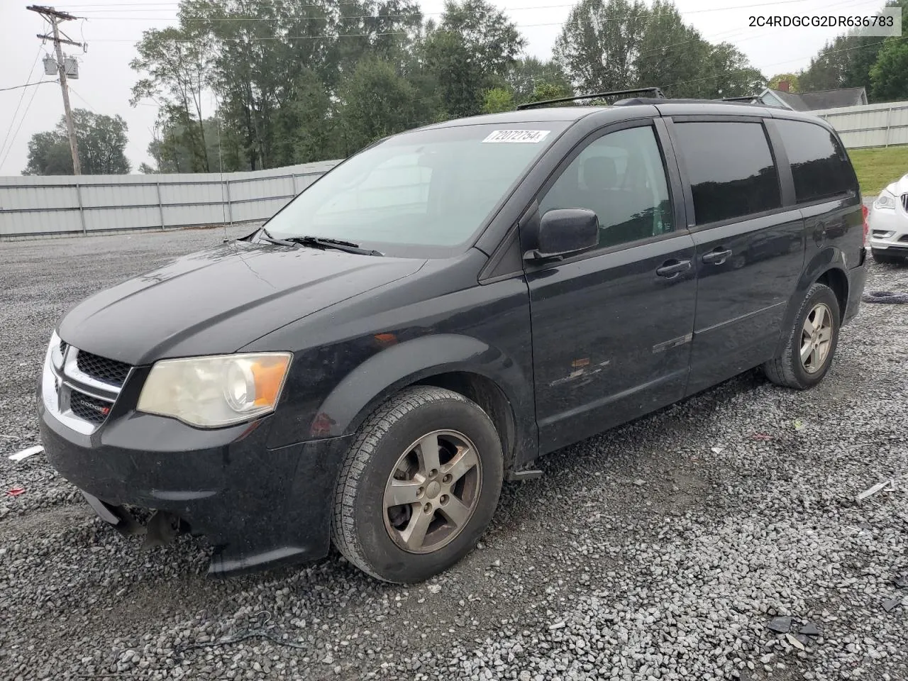 2013 Dodge Grand Caravan Sxt VIN: 2C4RDGCG2DR636783 Lot: 72072754