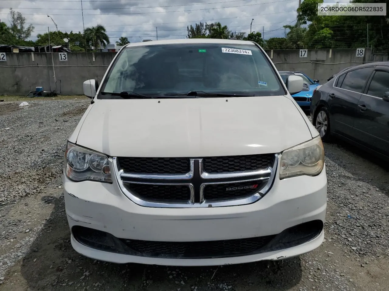 2013 Dodge Grand Caravan Sxt VIN: 2C4RDGCG6DR522835 Lot: 72308314