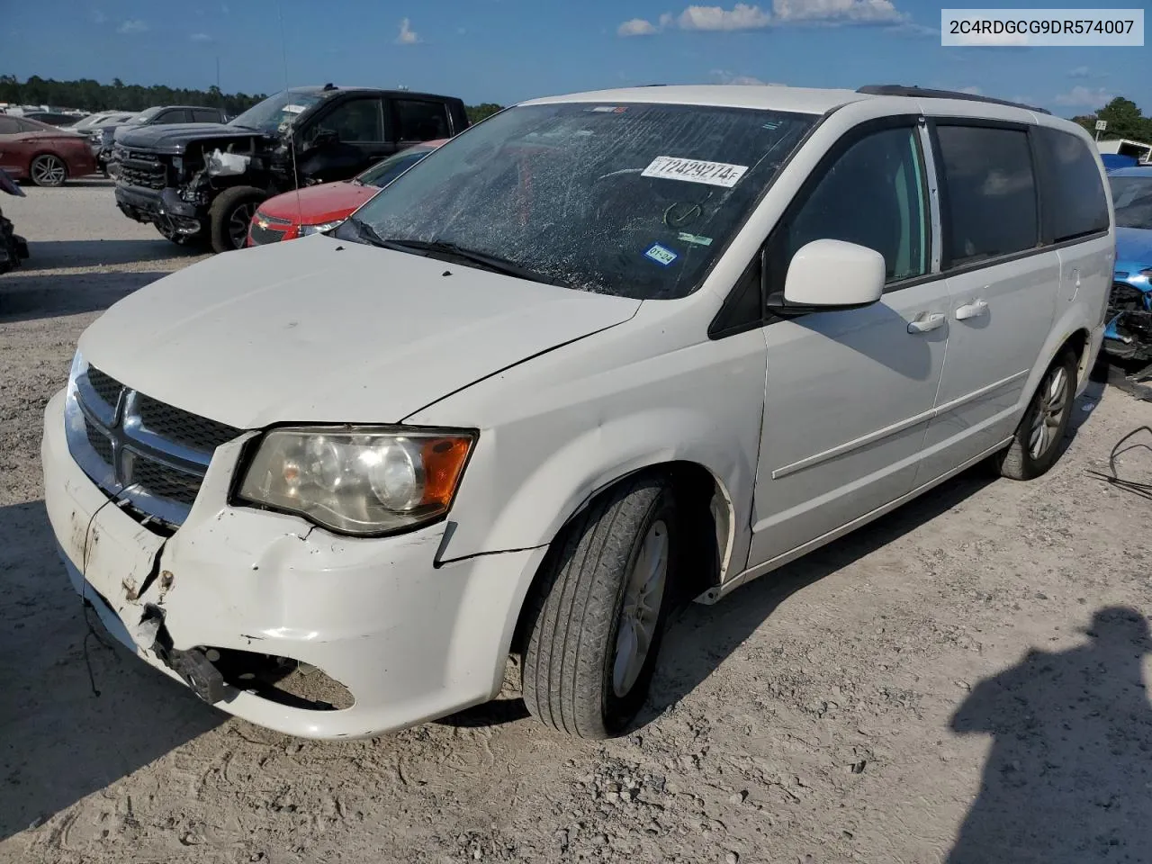 2013 Dodge Grand Caravan Sxt VIN: 2C4RDGCG9DR574007 Lot: 72429274