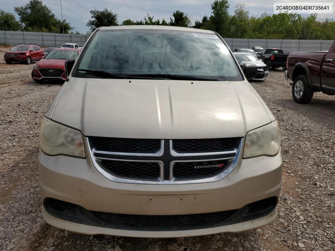 2013 Dodge Grand Caravan Se VIN: 2C4RDGBG4DR735641 Lot: 72539964