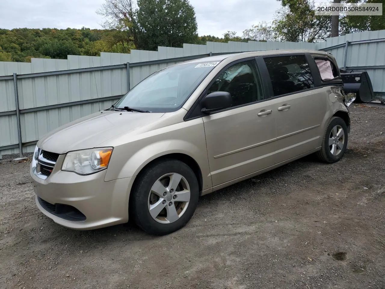 2013 Dodge Grand Caravan Se VIN: 2C4RDGBG5DR584924 Lot: 72557214