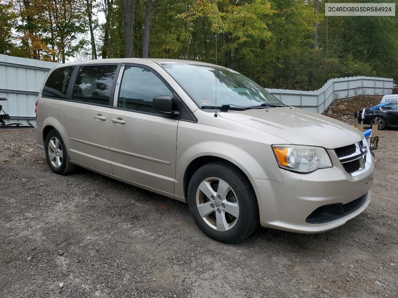 2013 Dodge Grand Caravan Se VIN: 2C4RDGBG5DR584924 Lot: 72557214