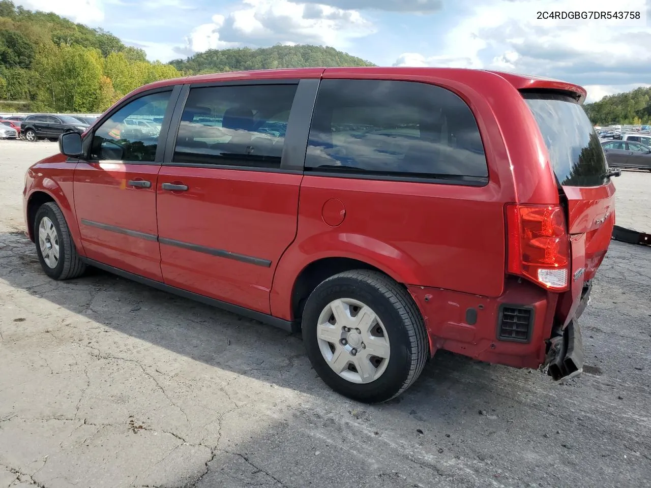 2013 Dodge Grand Caravan Se VIN: 2C4RDGBG7DR543758 Lot: 72738674