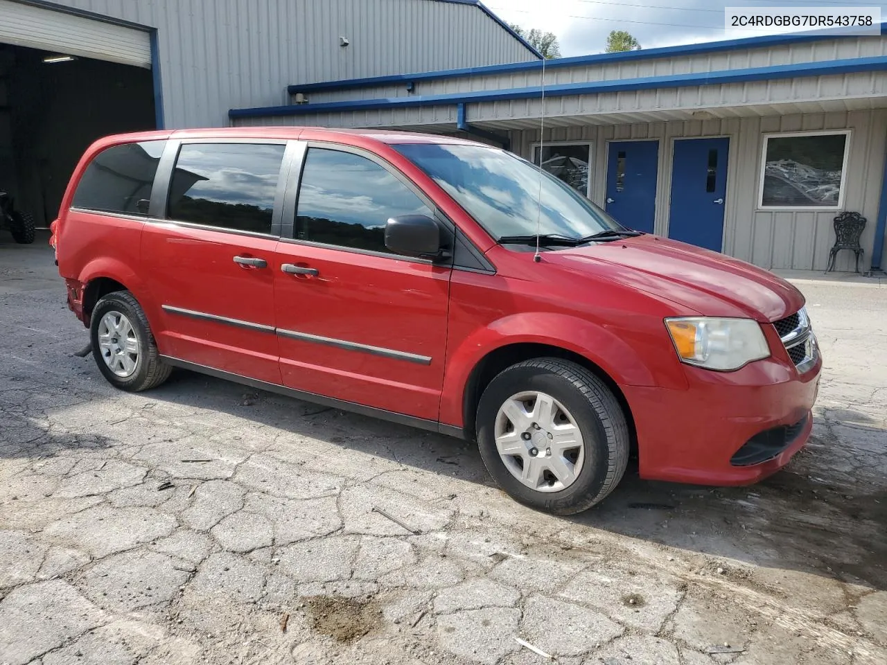 2013 Dodge Grand Caravan Se VIN: 2C4RDGBG7DR543758 Lot: 72738674