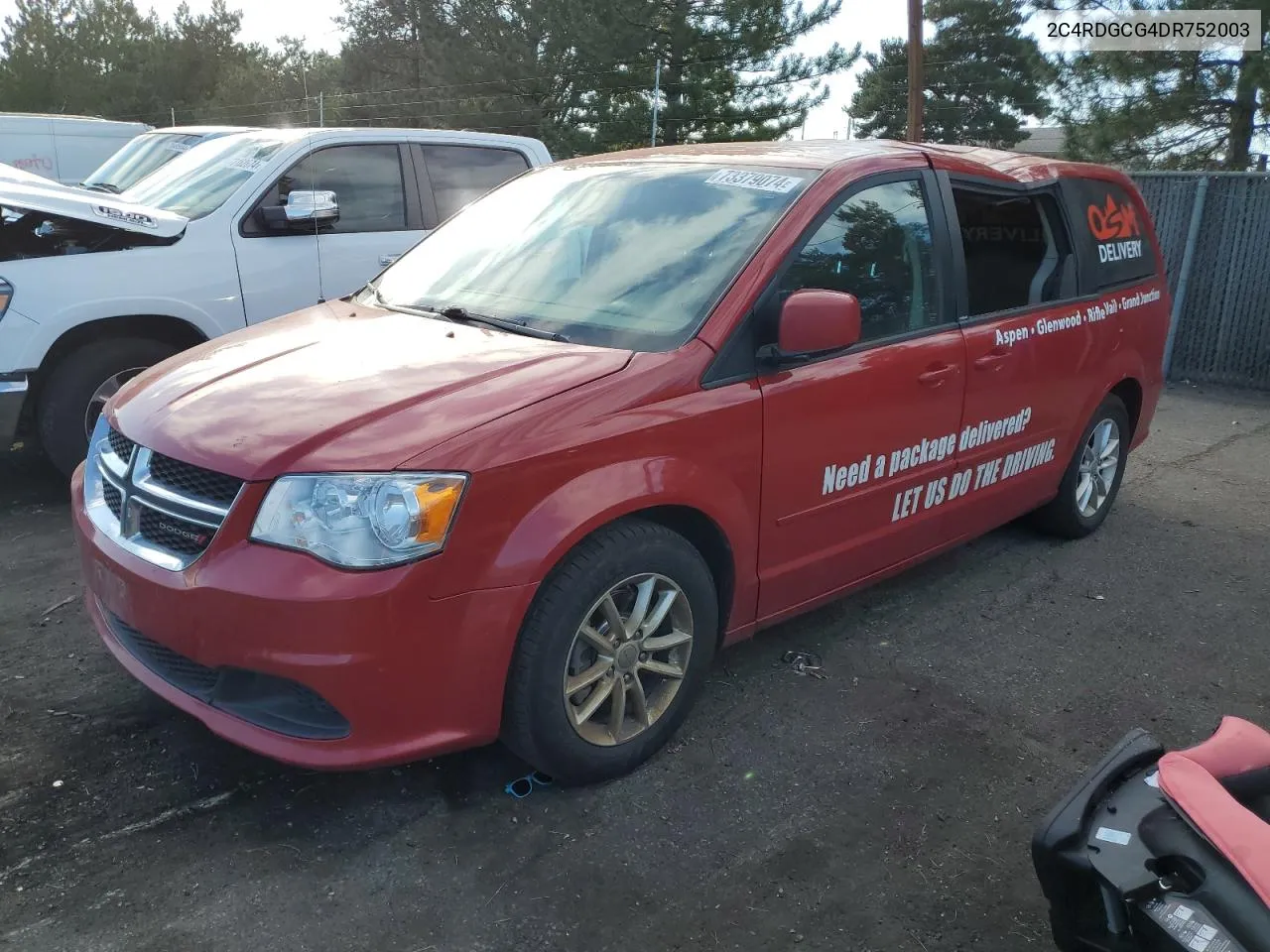 2013 Dodge Grand Caravan Sxt VIN: 2C4RDGCG4DR752003 Lot: 73379074