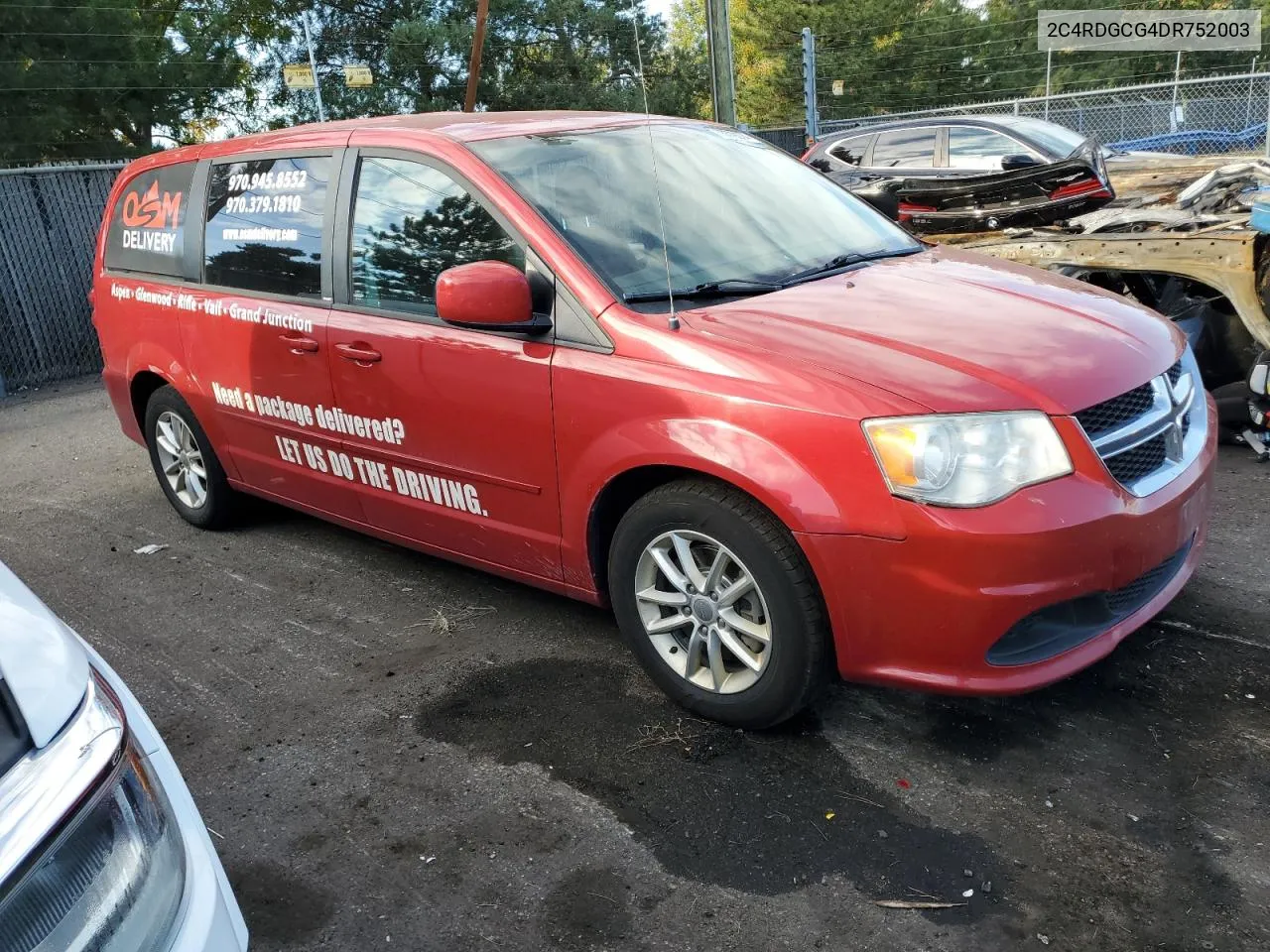 2013 Dodge Grand Caravan Sxt VIN: 2C4RDGCG4DR752003 Lot: 73379074