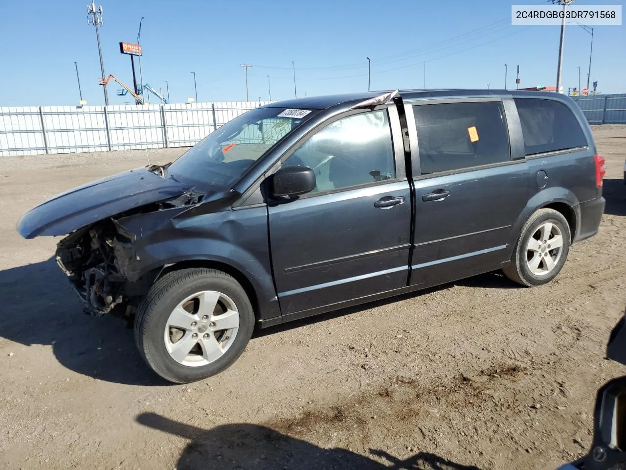 2013 Dodge Grand Caravan Se VIN: 2C4RDGBG3DR791568 Lot: 73500764