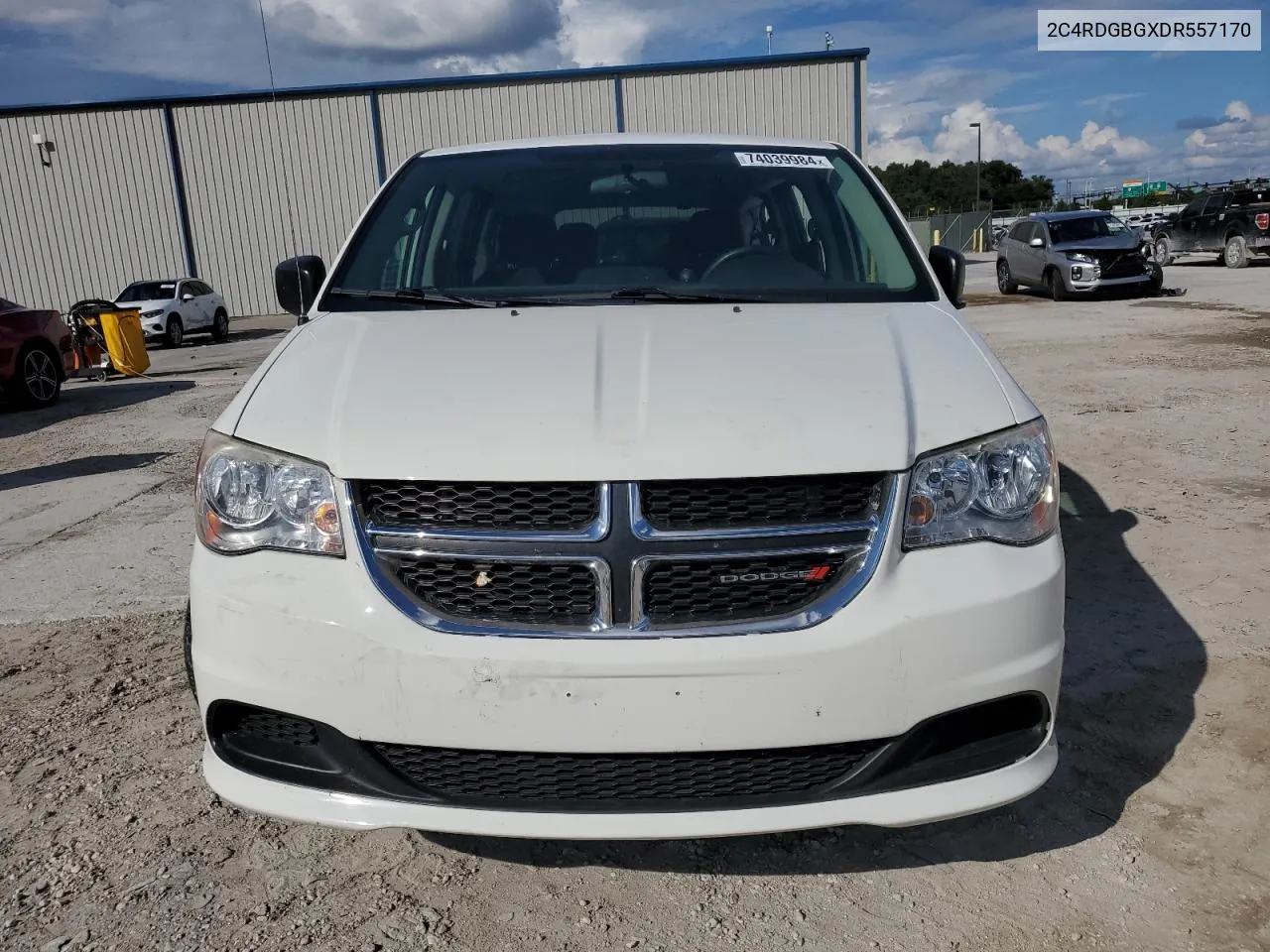 2013 Dodge Grand Caravan Se VIN: 2C4RDGBGXDR557170 Lot: 74039984