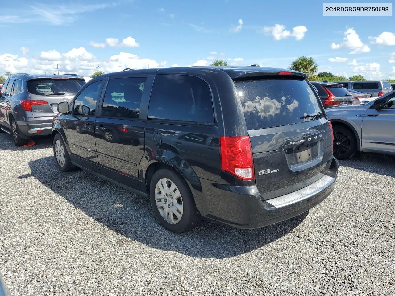 2013 Dodge Grand Caravan Se VIN: 2C4RDGBG9DR750698 Lot: 74597874