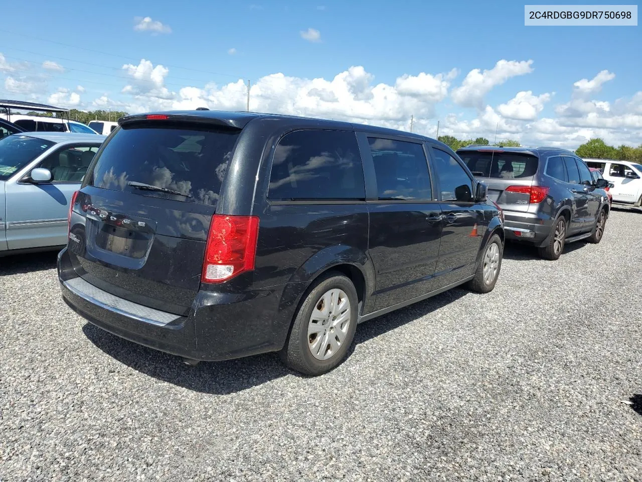 2013 Dodge Grand Caravan Se VIN: 2C4RDGBG9DR750698 Lot: 74597874