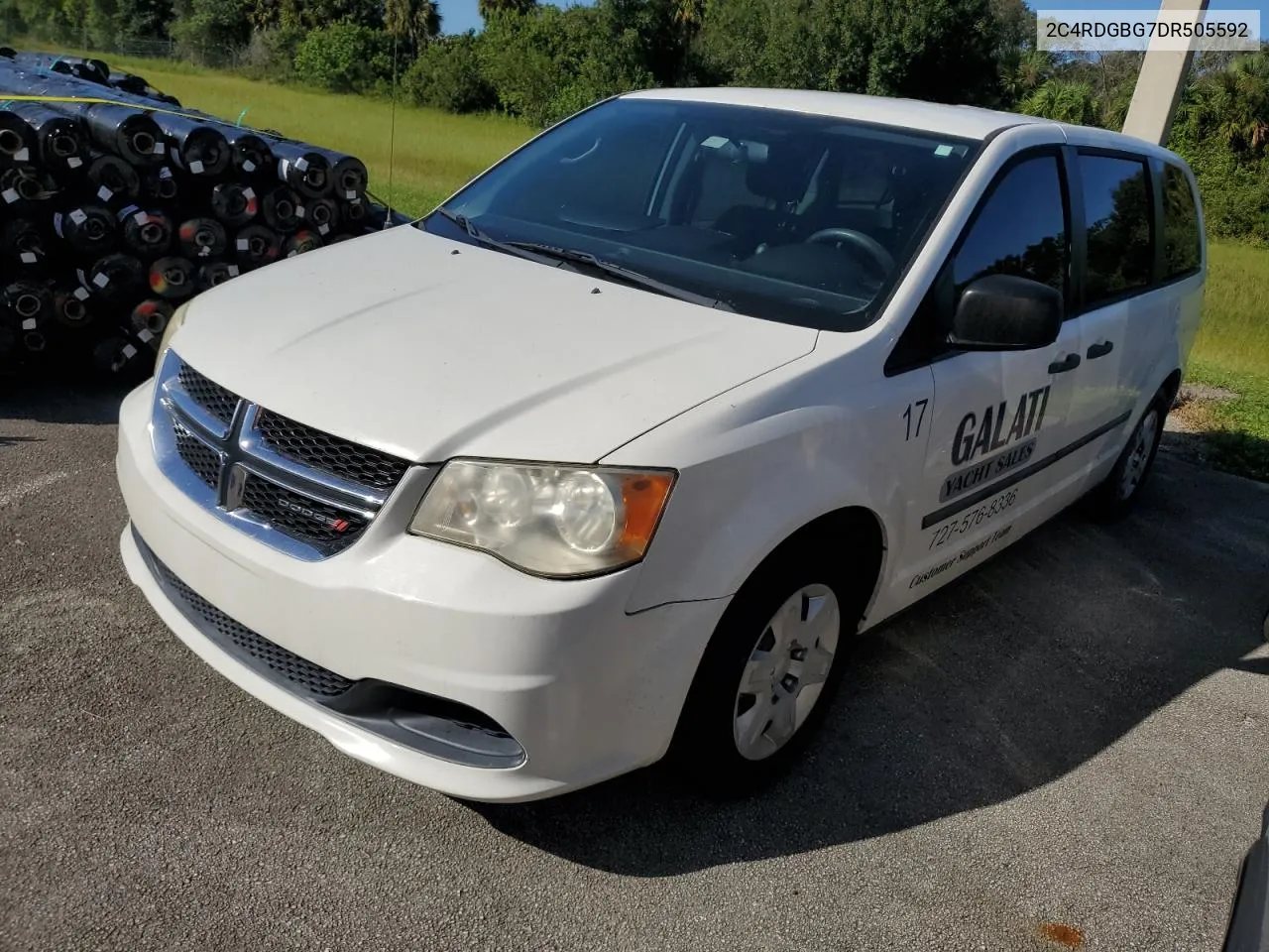 2C4RDGBG7DR505592 2013 Dodge Grand Caravan Se