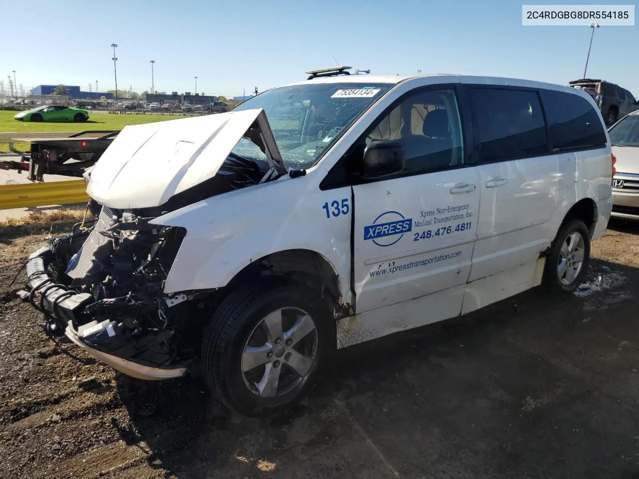 2013 Dodge Grand Caravan Se VIN: 2C4RDGBG8DR554185 Lot: 75354134