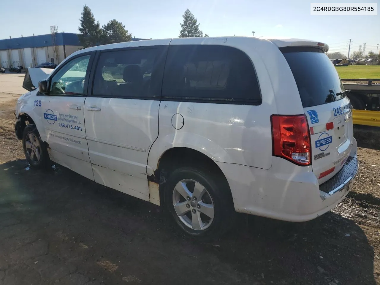 2013 Dodge Grand Caravan Se VIN: 2C4RDGBG8DR554185 Lot: 75354134