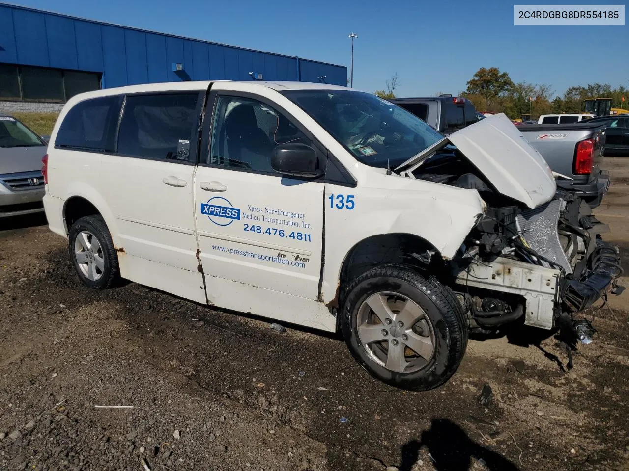 2013 Dodge Grand Caravan Se VIN: 2C4RDGBG8DR554185 Lot: 75354134