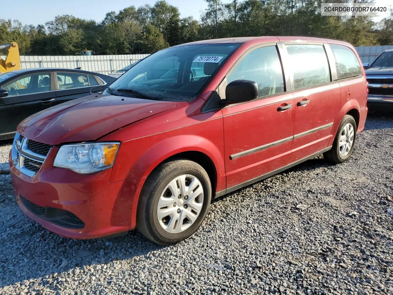 2013 Dodge Grand Caravan Se VIN: 2C4RDGBG0DR766420 Lot: 75770774