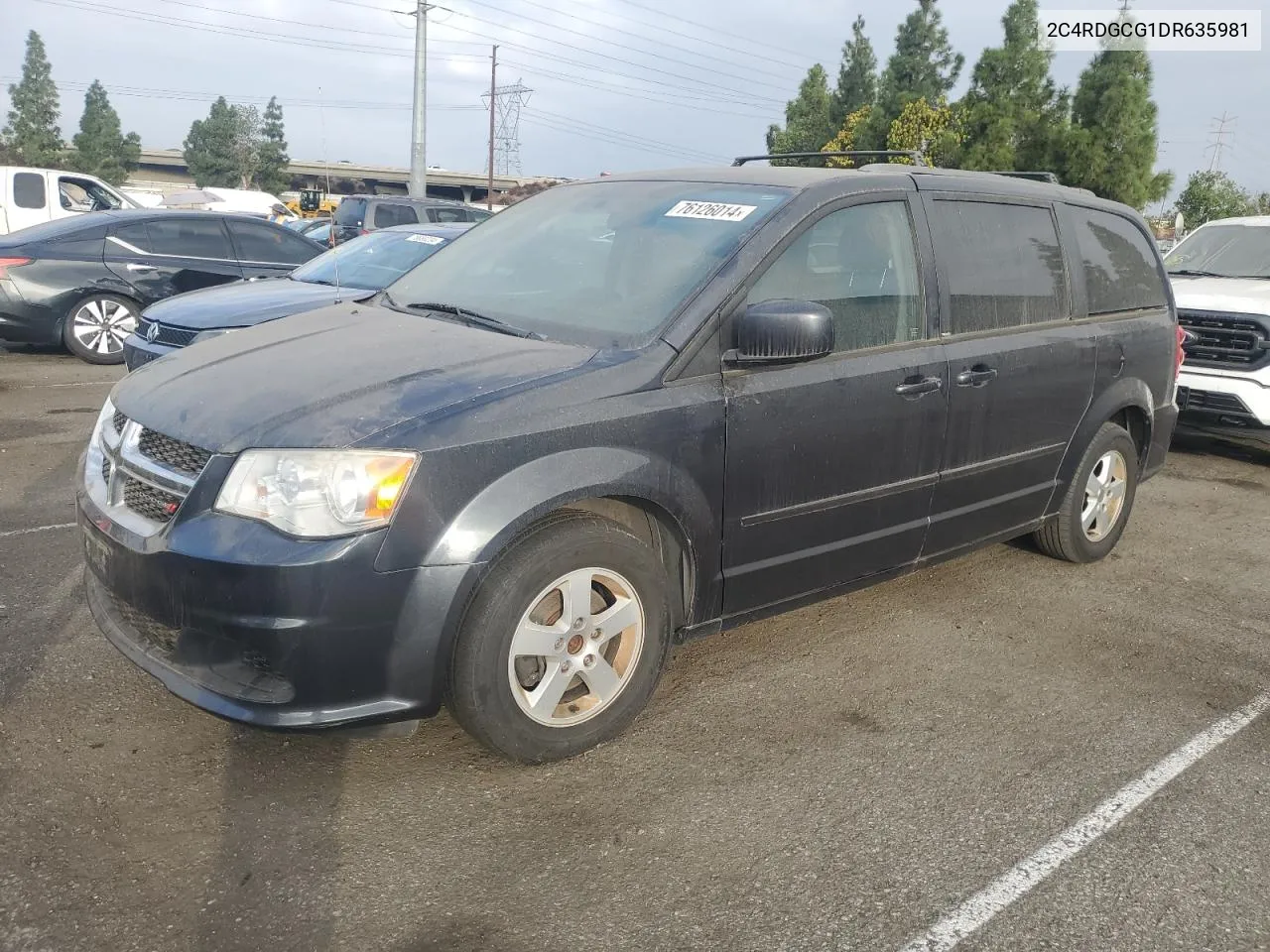 2013 Dodge Grand Caravan Sxt VIN: 2C4RDGCG1DR635981 Lot: 76126014