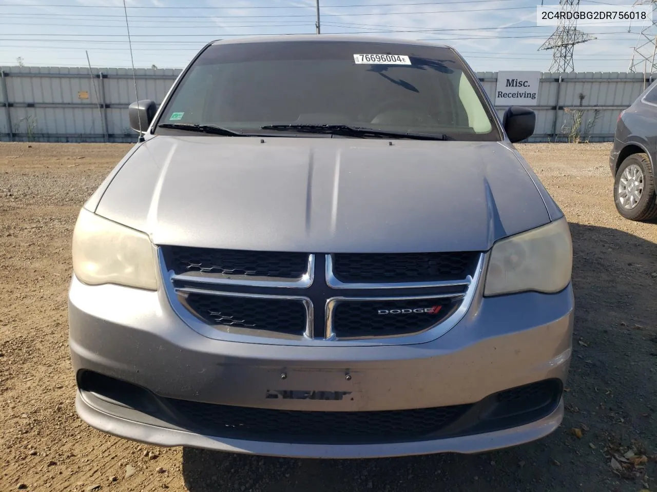 2013 Dodge Grand Caravan Se VIN: 2C4RDGBG2DR756018 Lot: 76696004