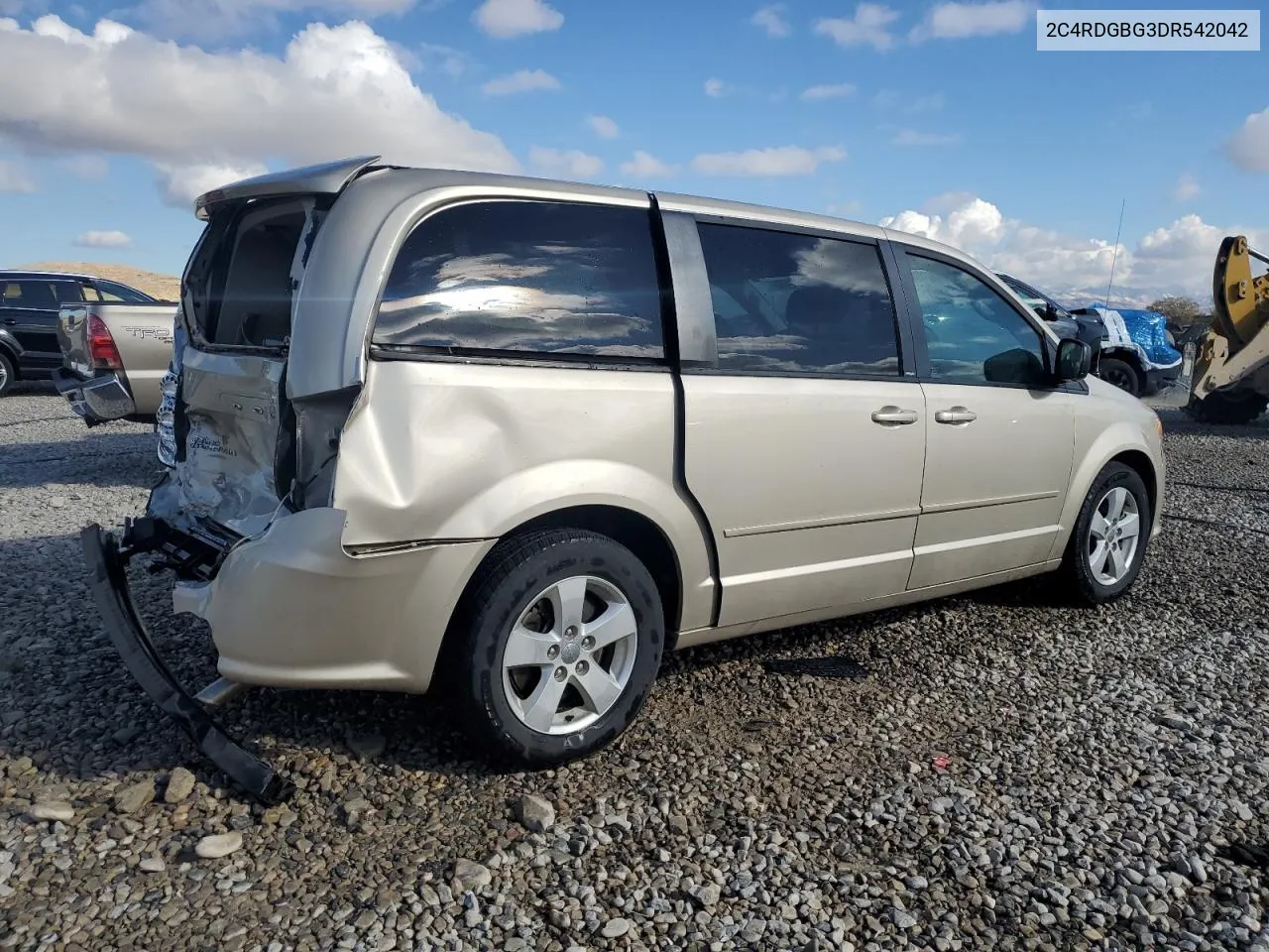 2013 Dodge Grand Caravan Se VIN: 2C4RDGBG3DR542042 Lot: 78074964