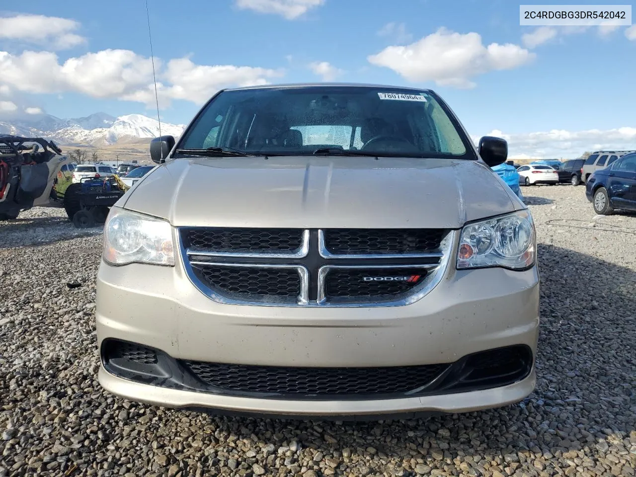 2013 Dodge Grand Caravan Se VIN: 2C4RDGBG3DR542042 Lot: 78074964