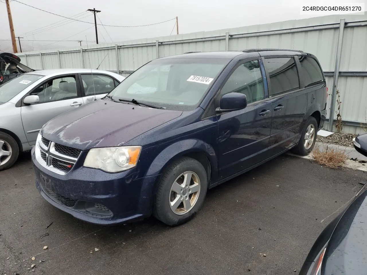 2013 Dodge Grand Caravan Sxt VIN: 2C4RDGCG4DR651270 Lot: 78157024