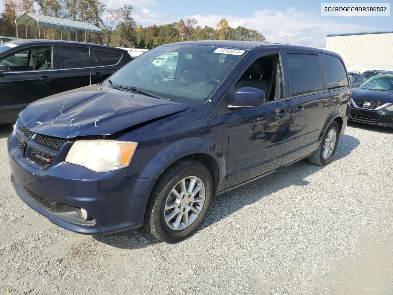 2013 Dodge Grand Caravan R/T VIN: 2C4RDGEG9DR586557 Lot: 78203014