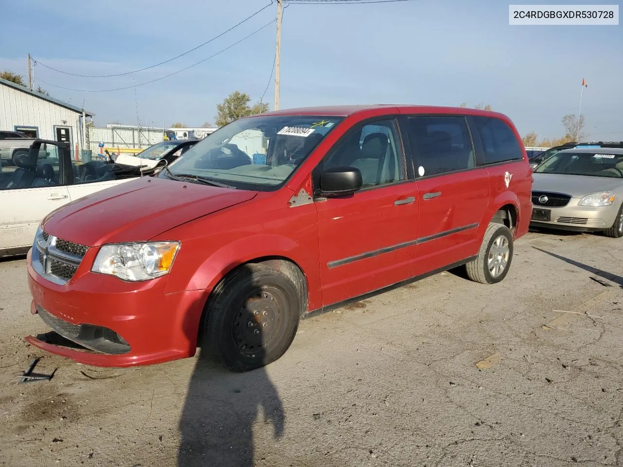 2013 Dodge Grand Caravan Se VIN: 2C4RDGBGXDR530728 Lot: 78208094