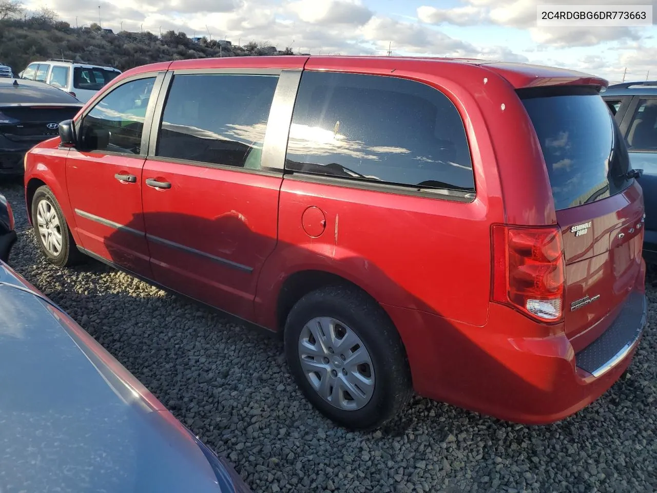 2013 Dodge Grand Caravan Se VIN: 2C4RDGBG6DR773663 Lot: 79048544