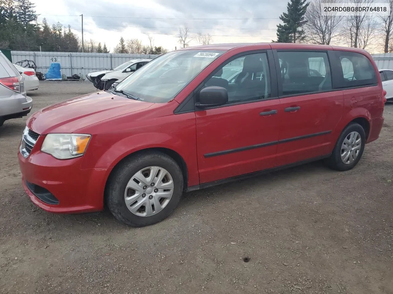 2013 Dodge Grand Caravan Se VIN: 2C4RDGBG8DR764818 Lot: 79628894