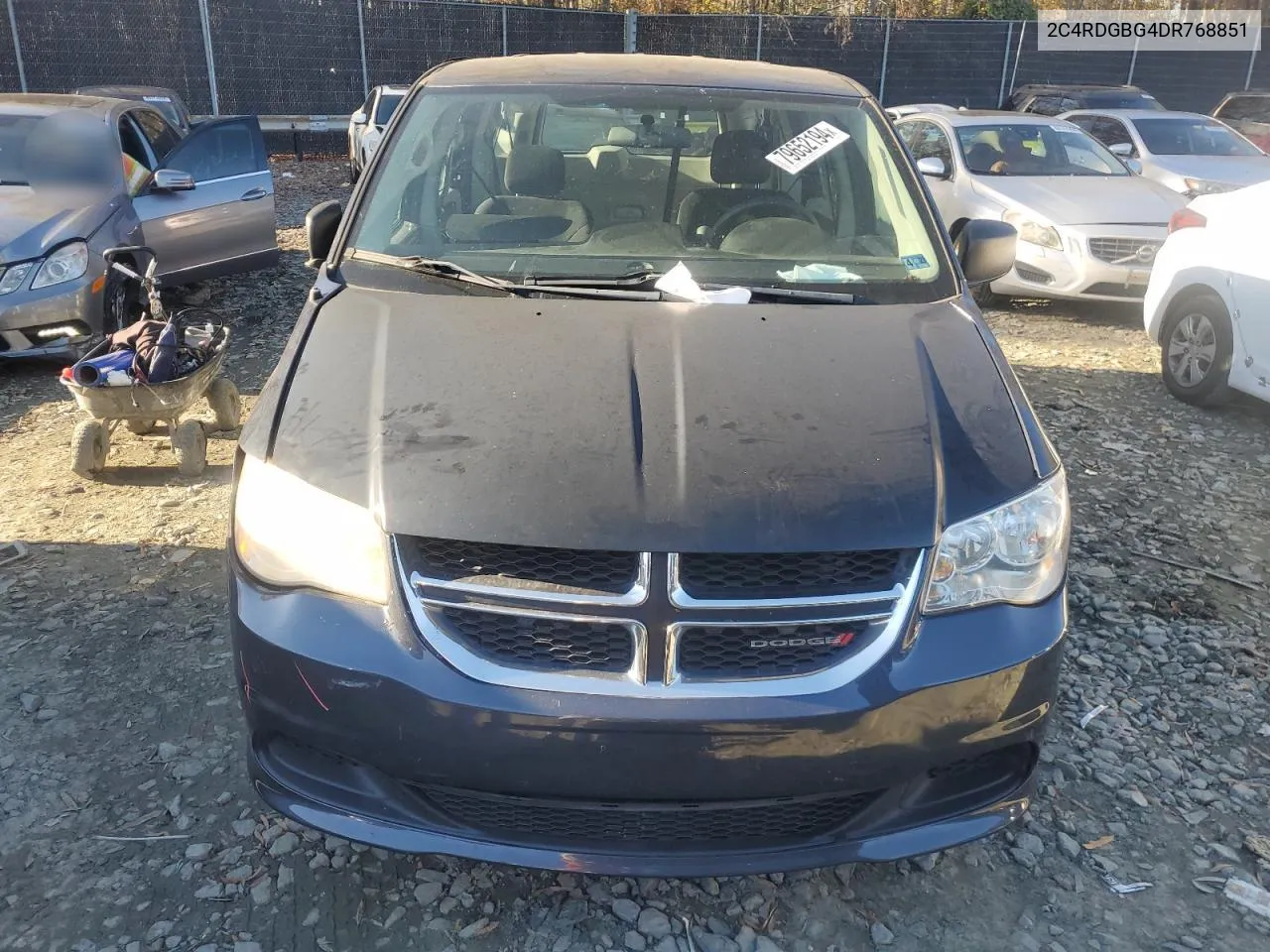 2013 Dodge Grand Caravan Se VIN: 2C4RDGBG4DR768851 Lot: 79652194