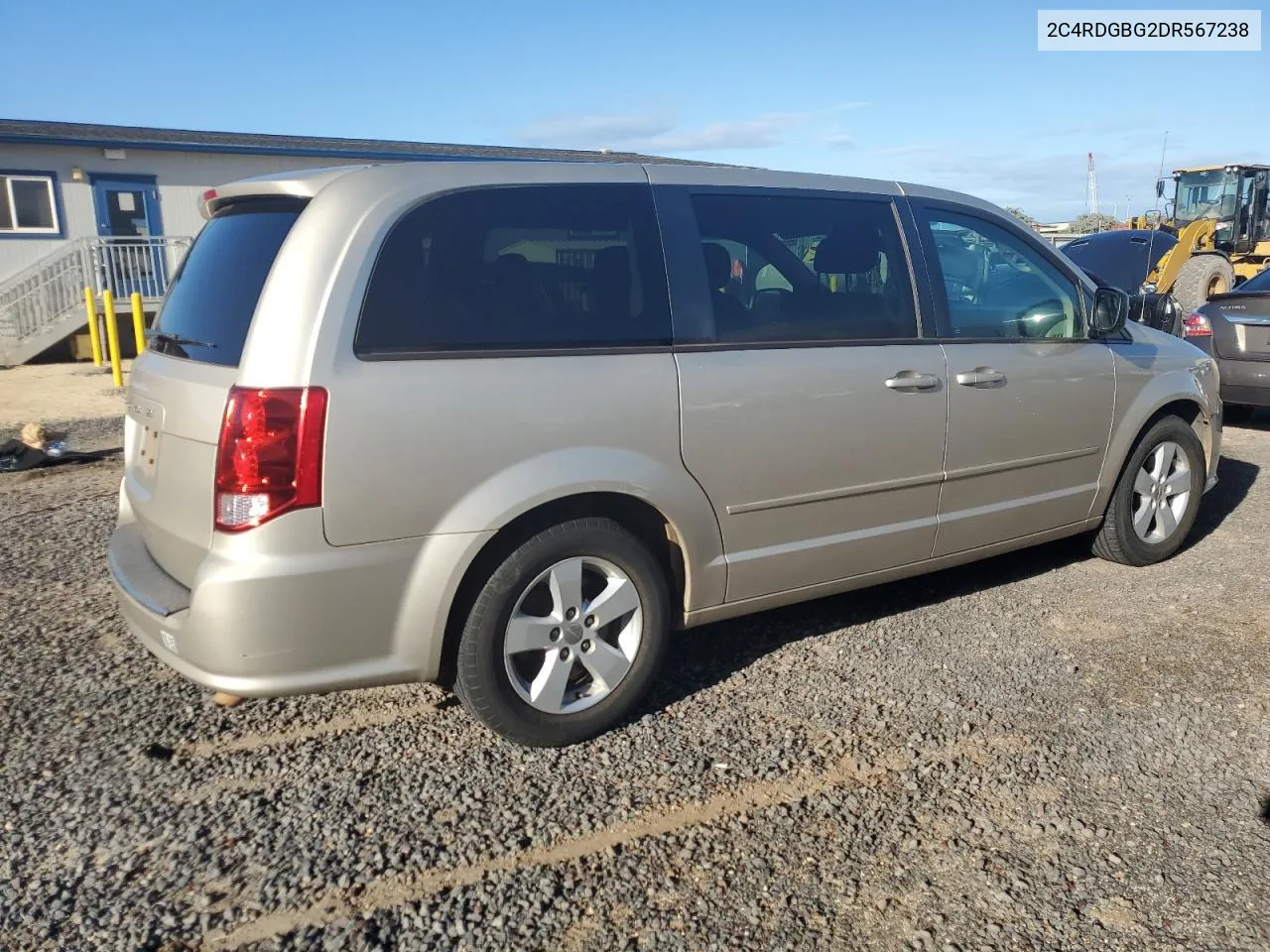 2013 Dodge Grand Caravan Se VIN: 2C4RDGBG2DR567238 Lot: 80590764