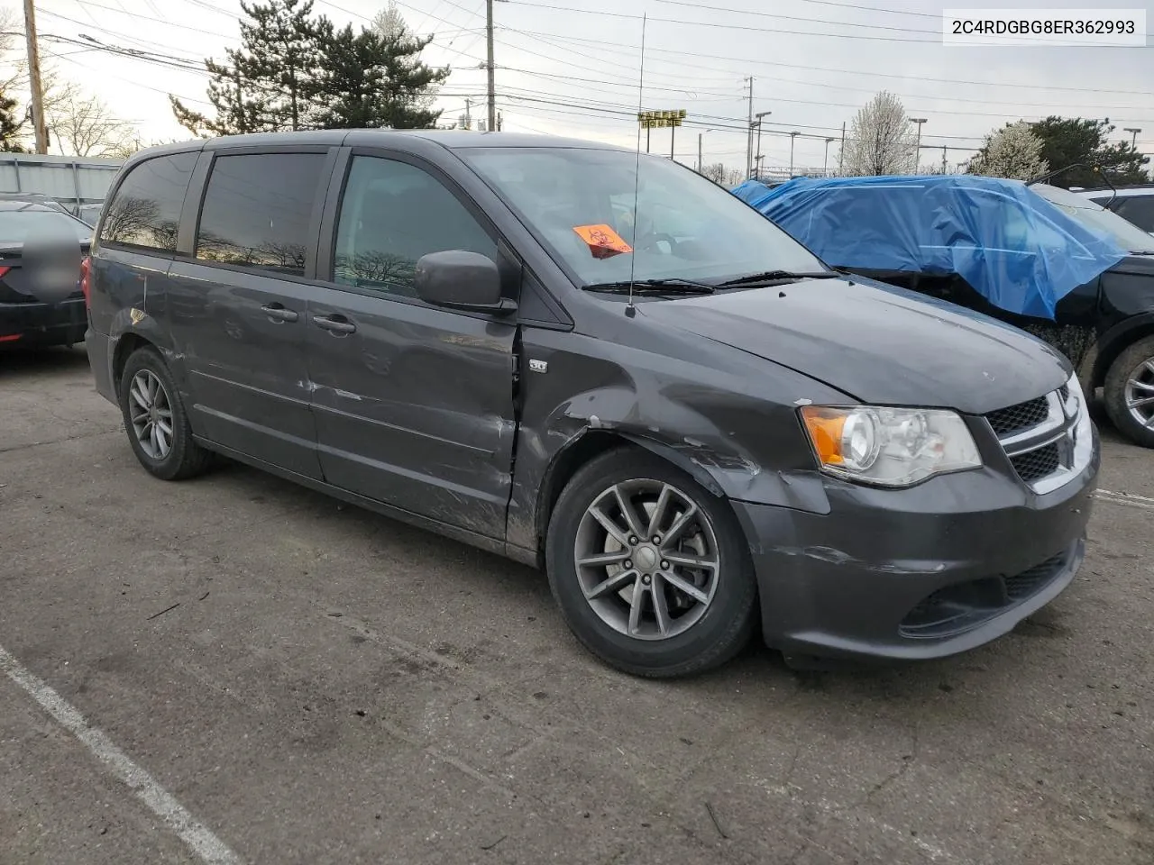 2014 Dodge Grand Caravan Se VIN: 2C4RDGBG8ER362993 Lot: 47871084