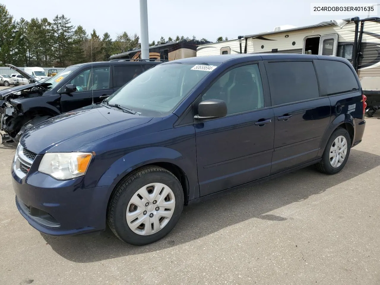 2014 Dodge Grand Caravan Se VIN: 2C4RDGBG3ER401635 Lot: 50658694