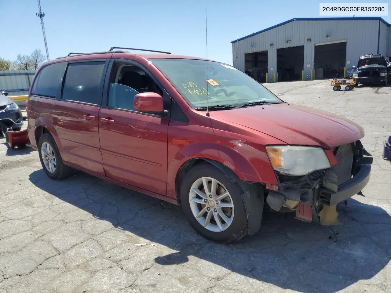 2014 Dodge Grand Caravan Sxt VIN: 2C4RDGCG0ER352280 Lot: 51261104