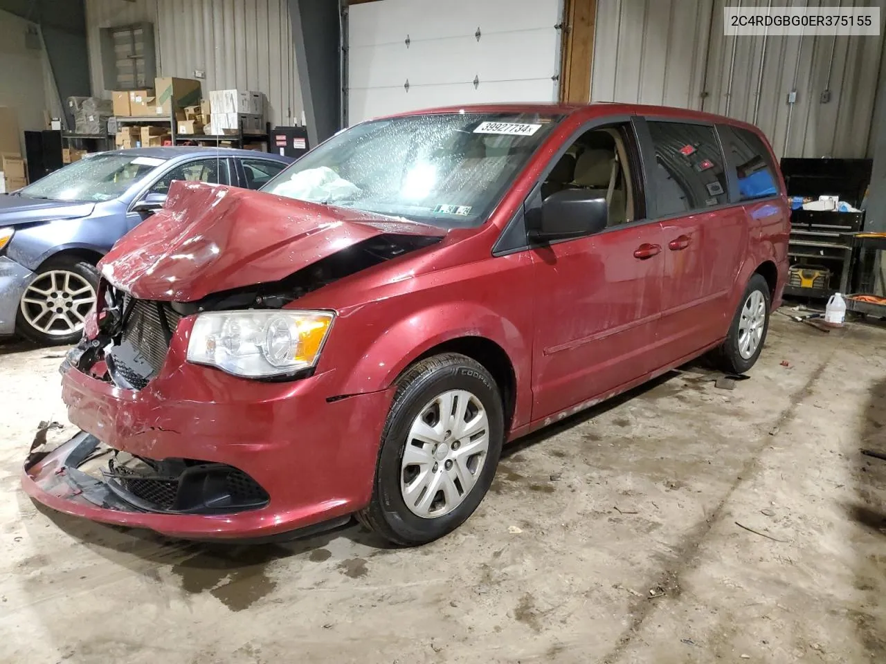 2014 Dodge Grand Caravan Se VIN: 2C4RDGBG0ER375155 Lot: 52502454