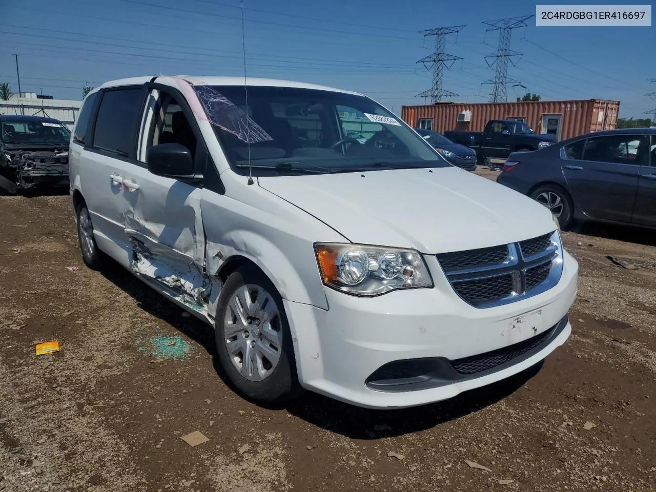 2014 Dodge Grand Caravan Se VIN: 2C4RDGBG1ER416697 Lot: 62682824