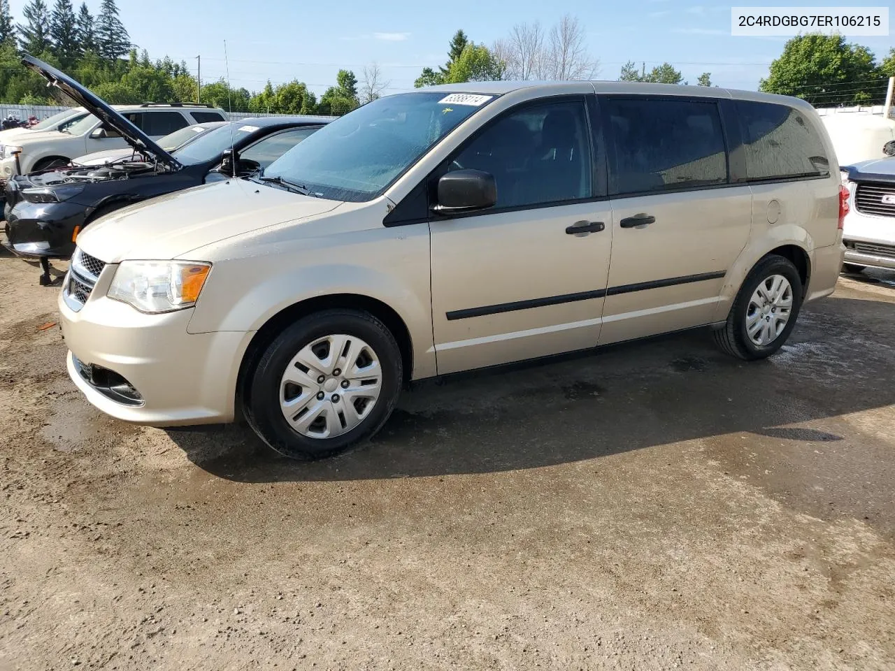 2014 Dodge Grand Caravan Se VIN: 2C4RDGBG7ER106215 Lot: 63888114