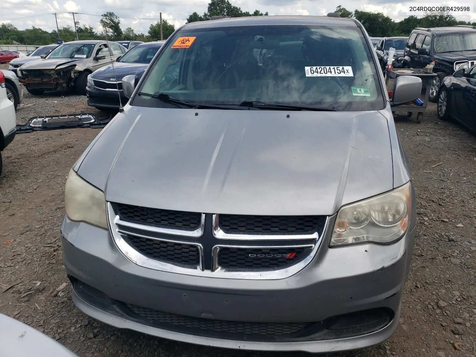 2C4RDGCG0ER429598 2014 Dodge Grand Caravan Sxt