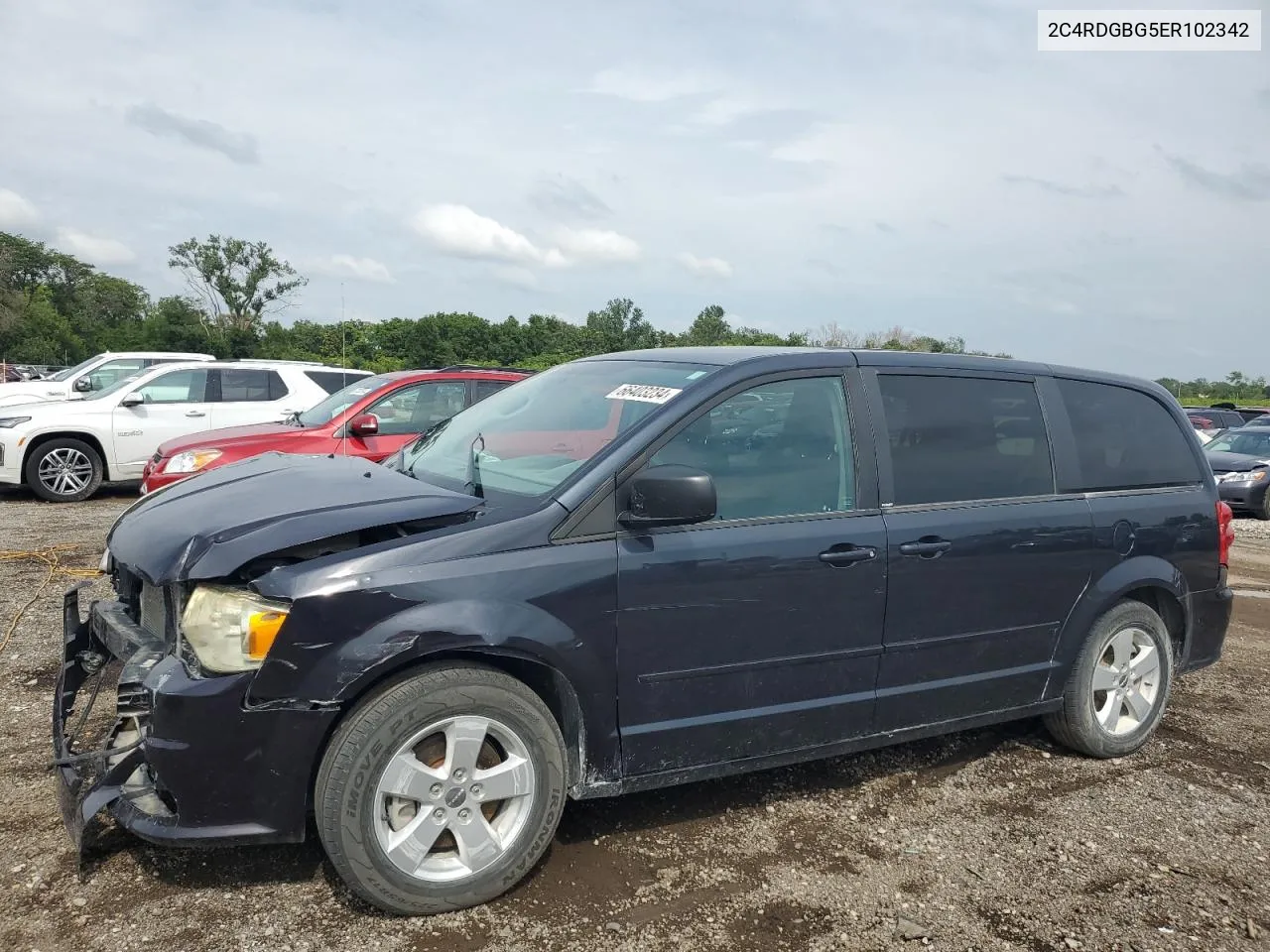 2014 Dodge Grand Caravan Se VIN: 2C4RDGBG5ER102342 Lot: 66403234