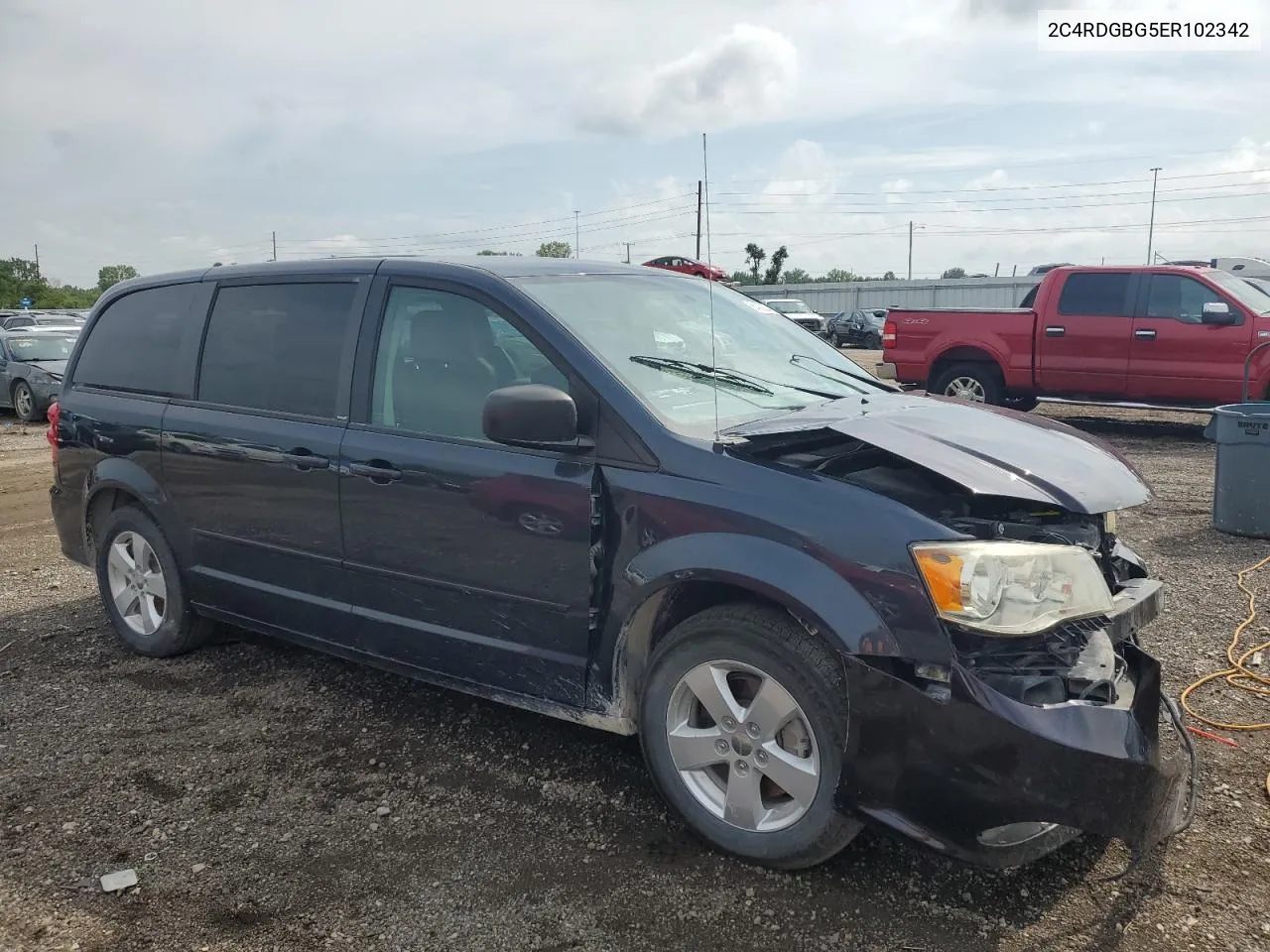 2014 Dodge Grand Caravan Se VIN: 2C4RDGBG5ER102342 Lot: 66403234