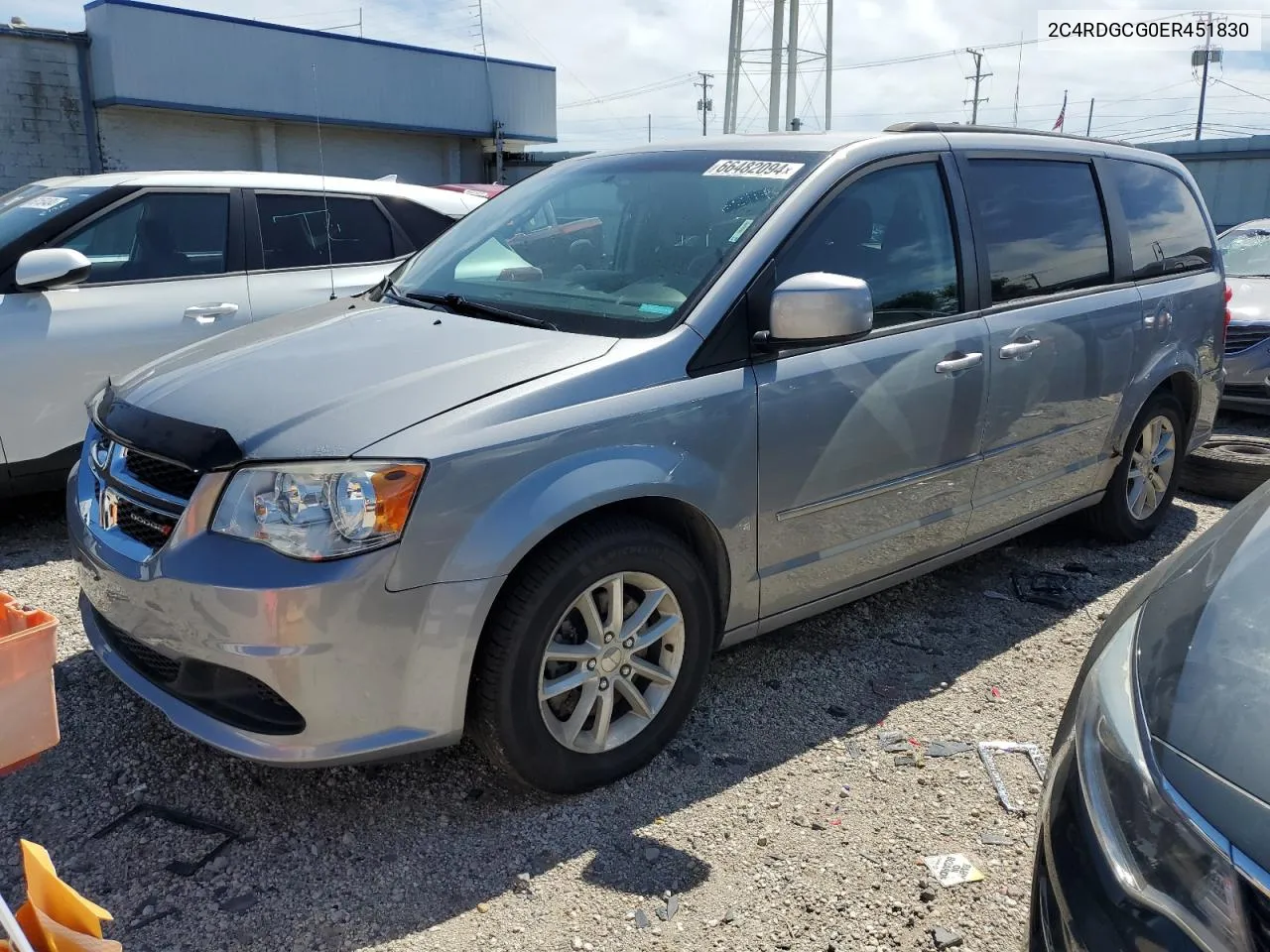 2014 Dodge Grand Caravan Sxt VIN: 2C4RDGCG0ER451830 Lot: 66482094